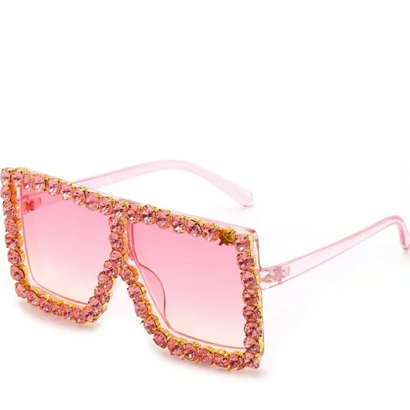 Oversized Rhinestone Sunglasses - Picture 4 of 5